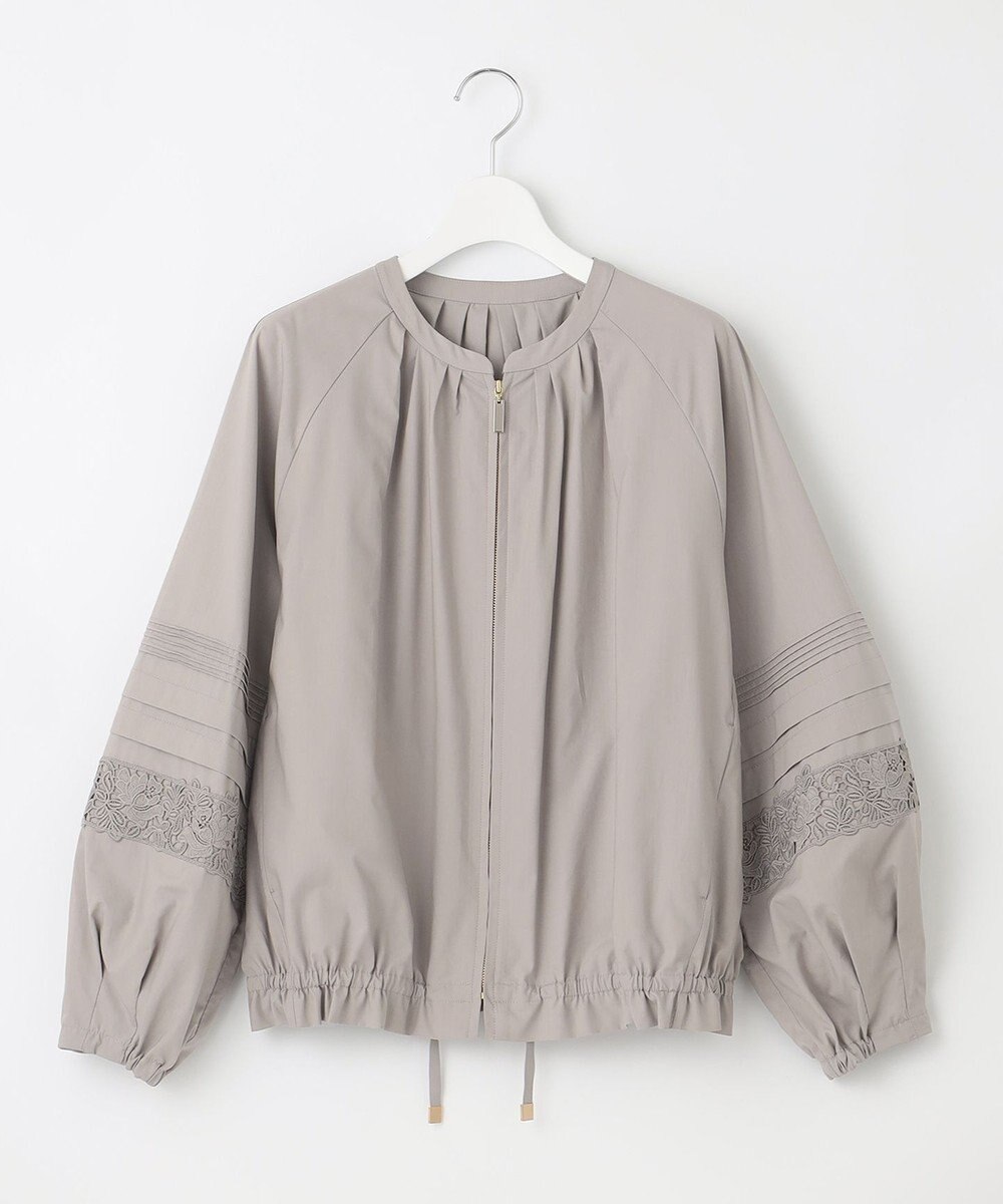 自由区 L 【洗える】エンブロイダリー ブルゾン 