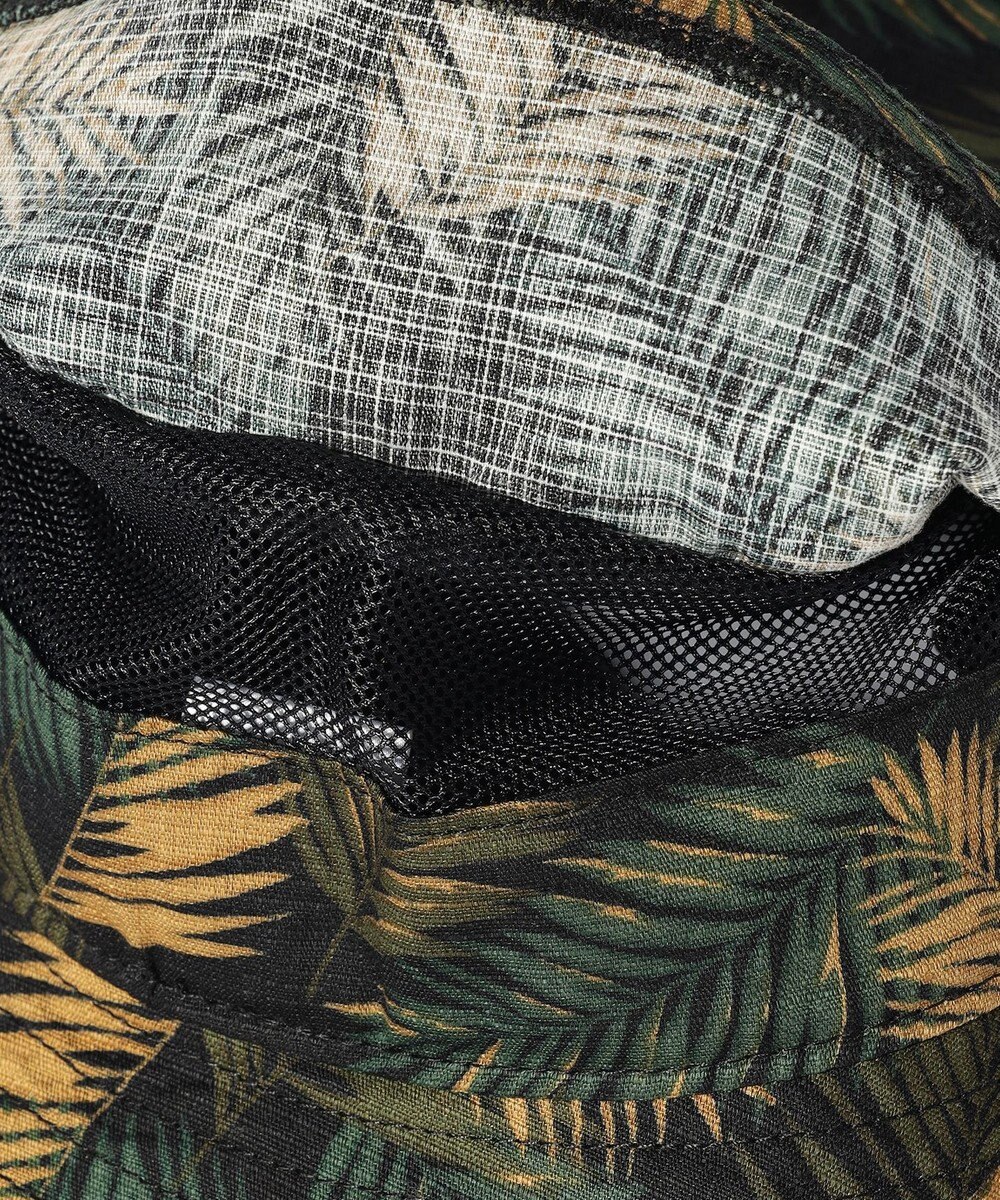 JOSEPH ABBOUD MOUNTAIN 【折り畳み可】ジャングルリーフプリント ポケッタブルバケット ハット 