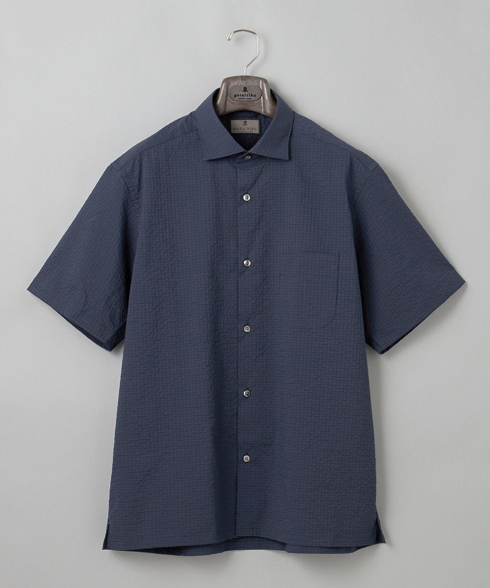 GOTAIRIKU リラックスシルエット【高通気性/吸水速乾】ドッツエアー クールマックスサッカーシャツ 