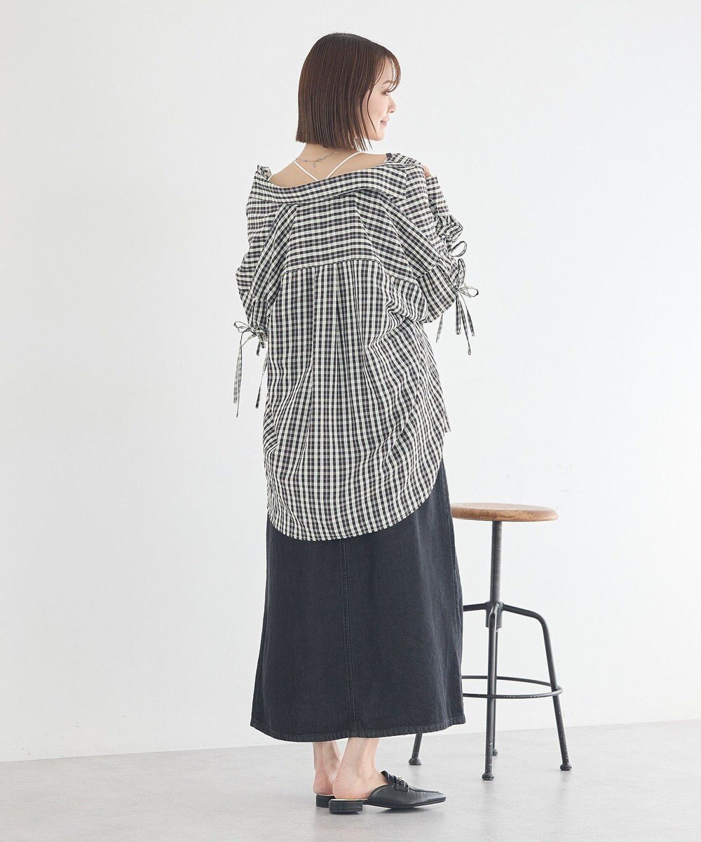 earth music&ecology ダブルジップデニムキャミワンピース 