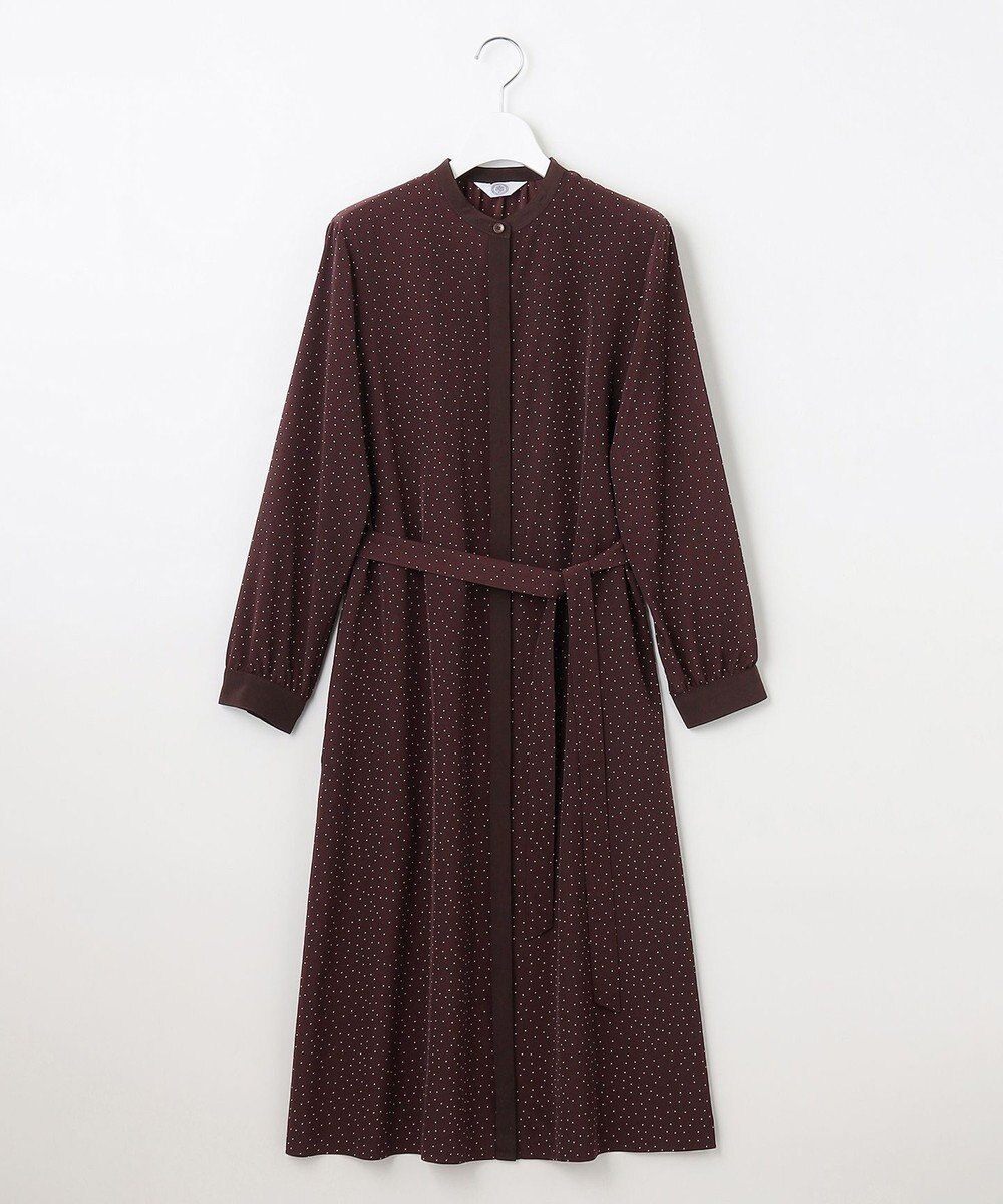 J.PRESS LADIES 【洗える】フェミニッシュパウダー dots ワンピース 