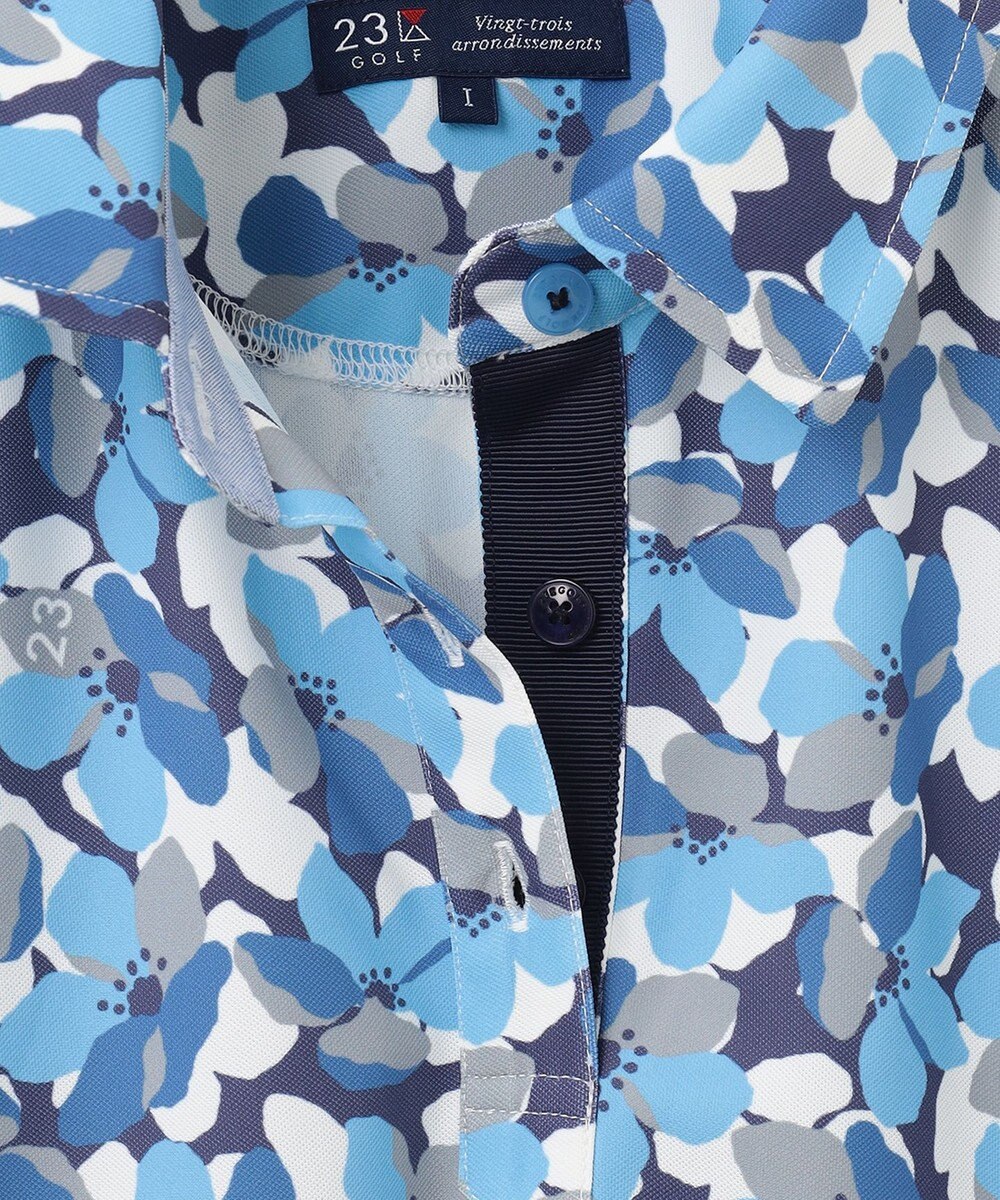 23区GOLF 【WOMEN】【吸水速乾・UVケア】ＳＡＫＵＲＡモチーフプリント 半袖シャツ 