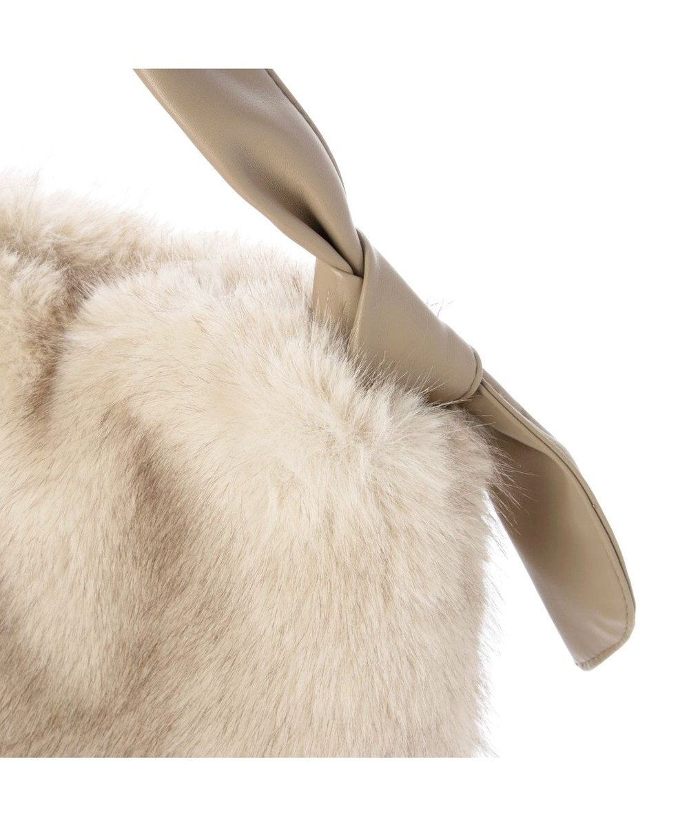 UNBILLION カシュカシュ cachecache / リボンワンハンドルエコファービッグバッグ 