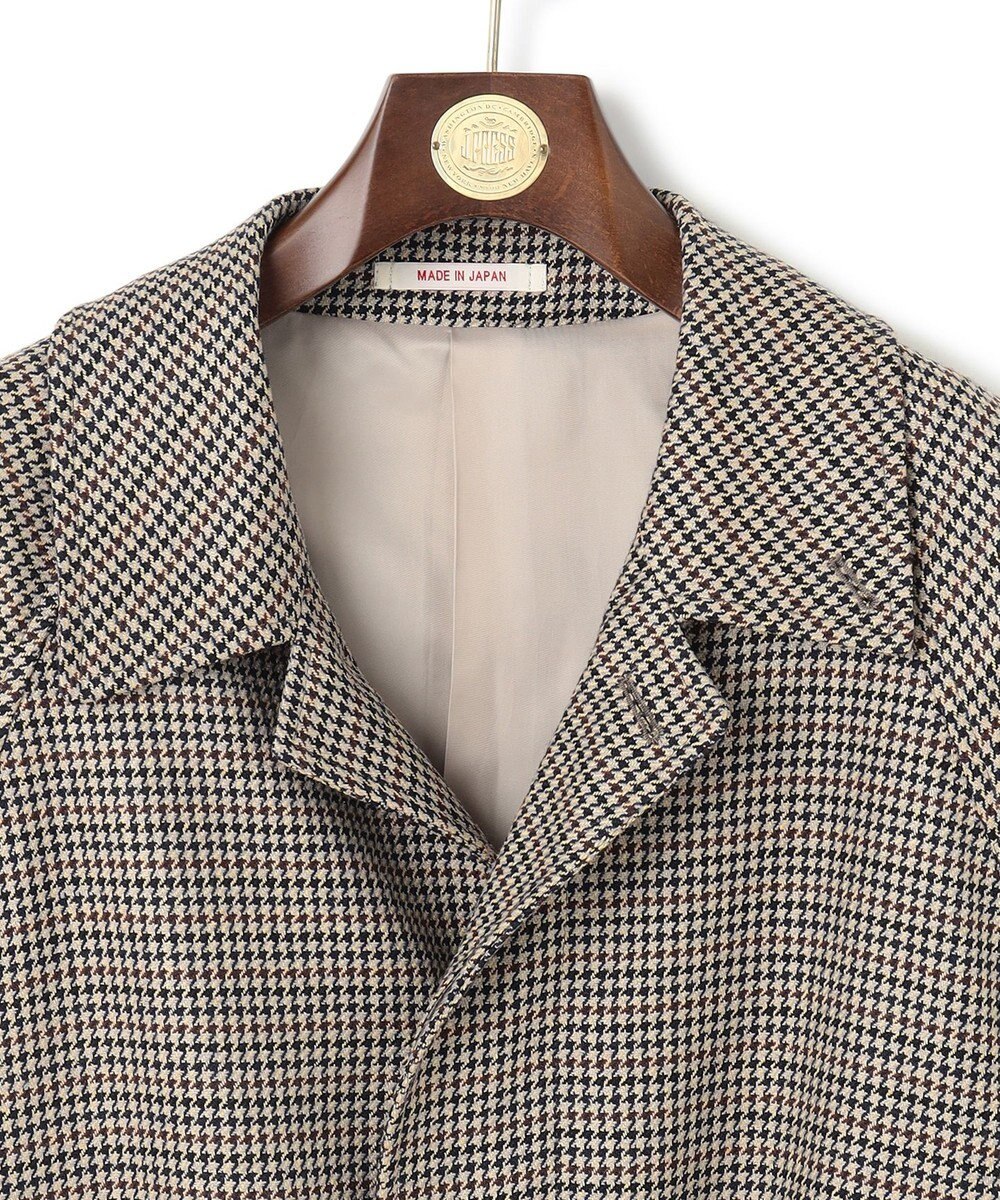 J.PRESS MEN 【J.PRESS ORIGINALS】 SILK TWEED BELTED BALMACAAN COAT / JAPAN MADE 