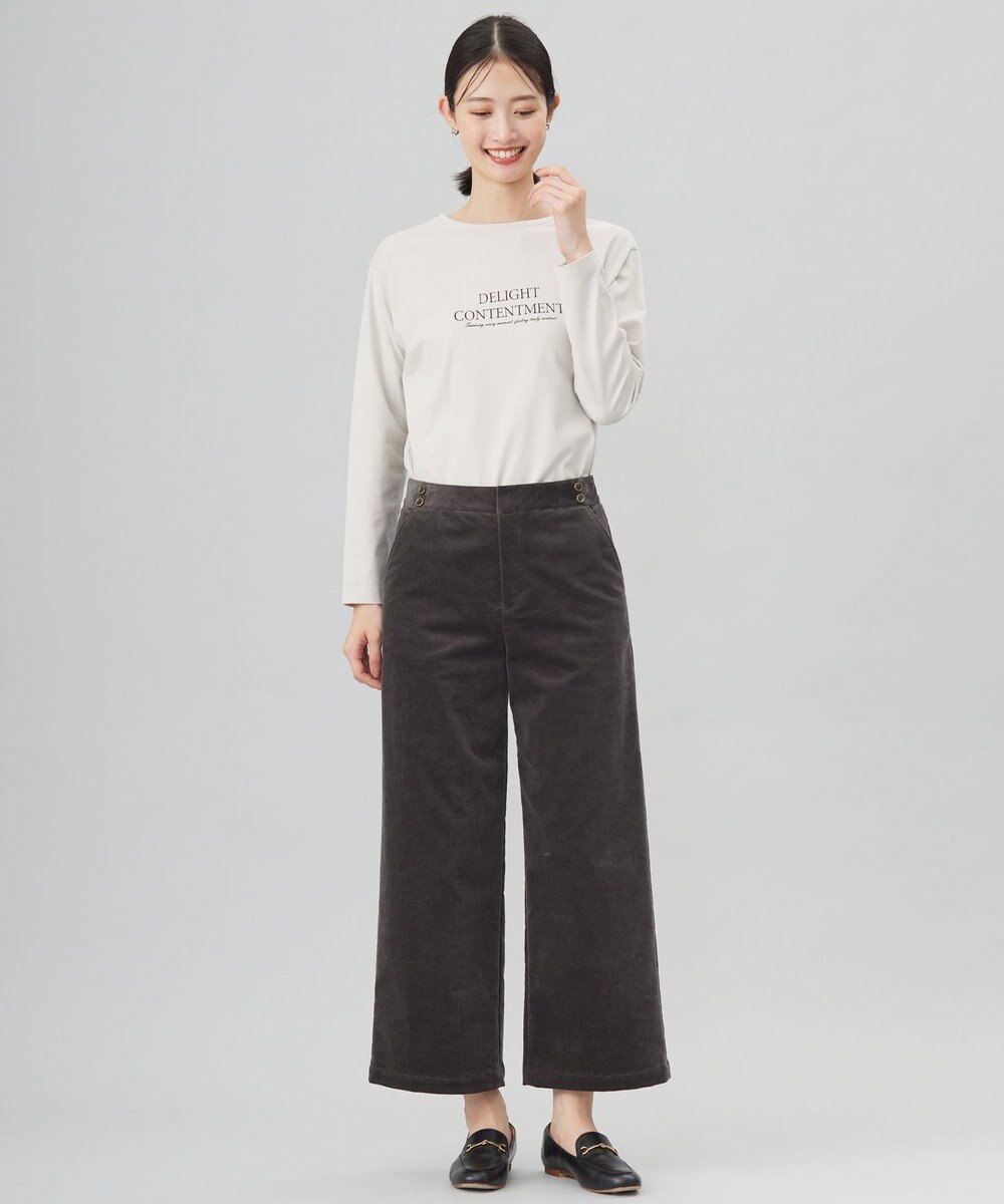 J.PRESS LADIES L ロゴ ロングスリーブ Tシャツ 