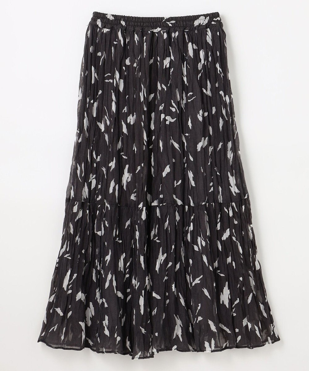 ANY アートドットプリントスカート 