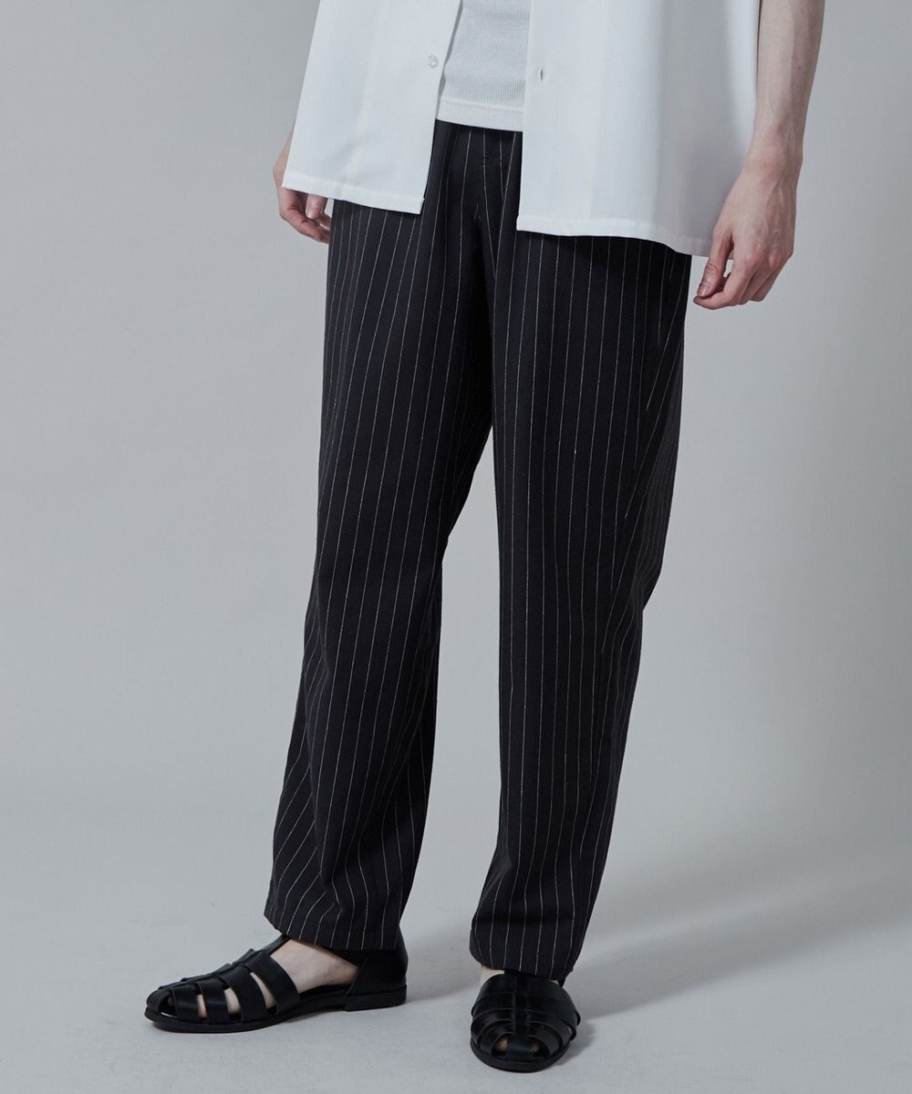 WEGO 【ユニセックス着用アイテム/手洗い可/SETUP可/ウエストゴム】リネンレーヨンイージーパンツ 