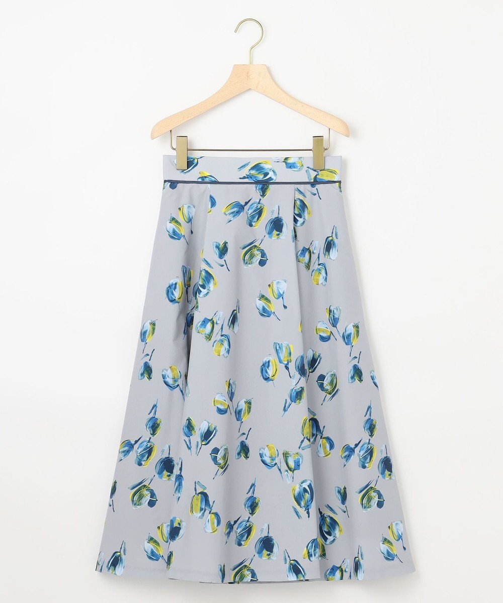 組曲 チューリッププリント フレアスカート 