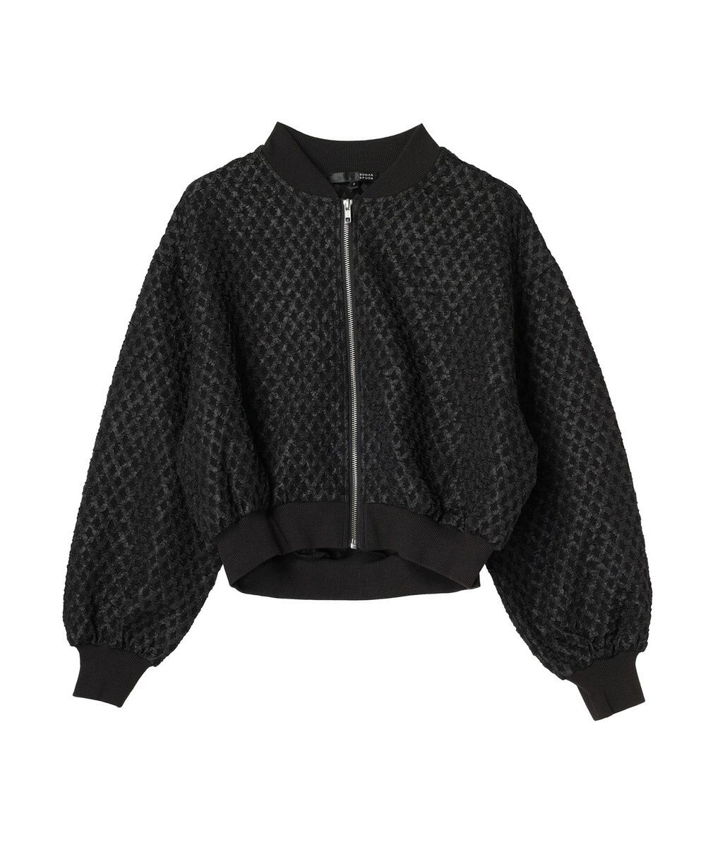 Green Parks ・ＳＵＧＡＲ　ＳＰＯＯＮ　エンボスチェックブルゾン 