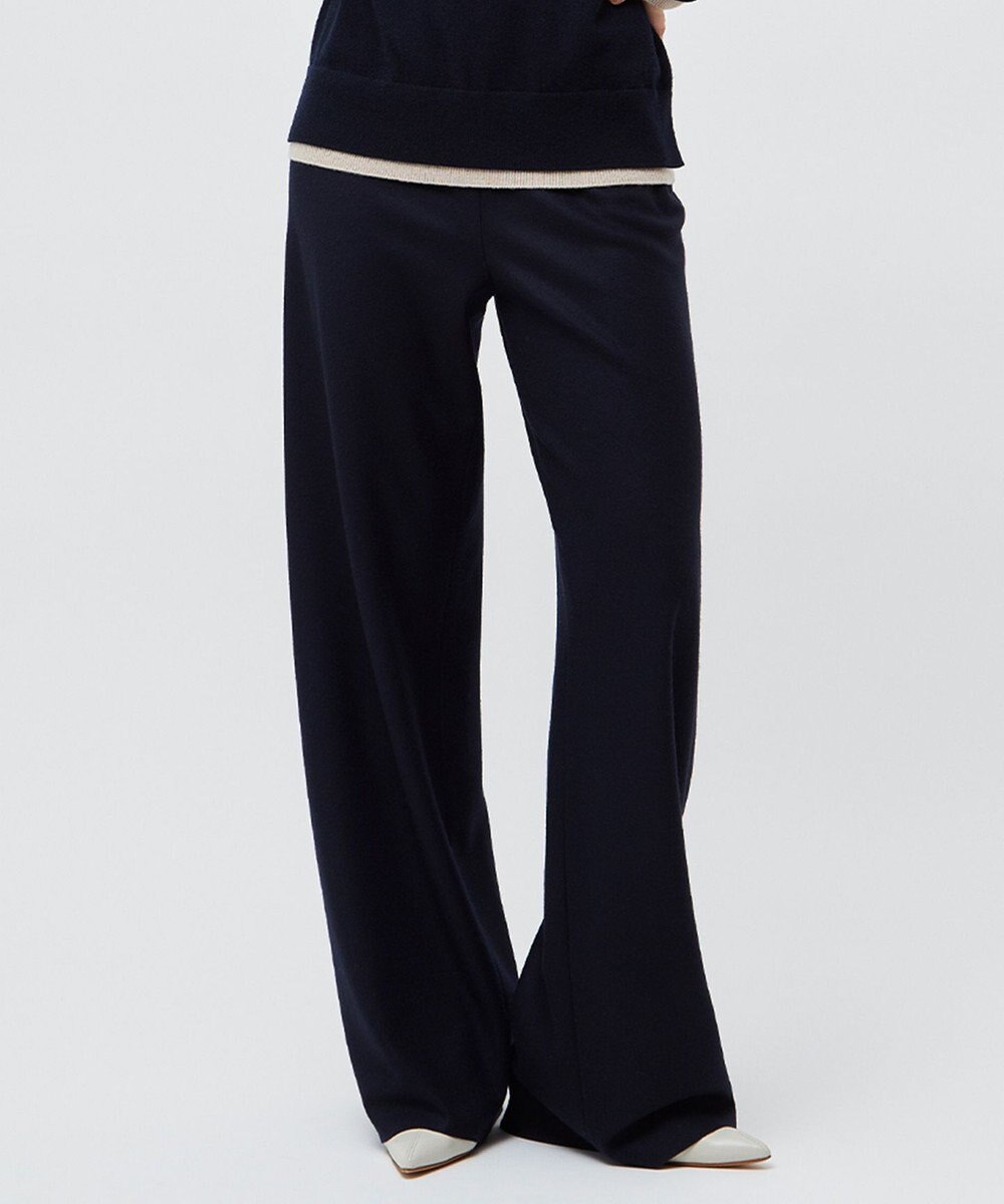 BEIGE， MONTAIGNE / ウエストゴムウールワイドパンツ 