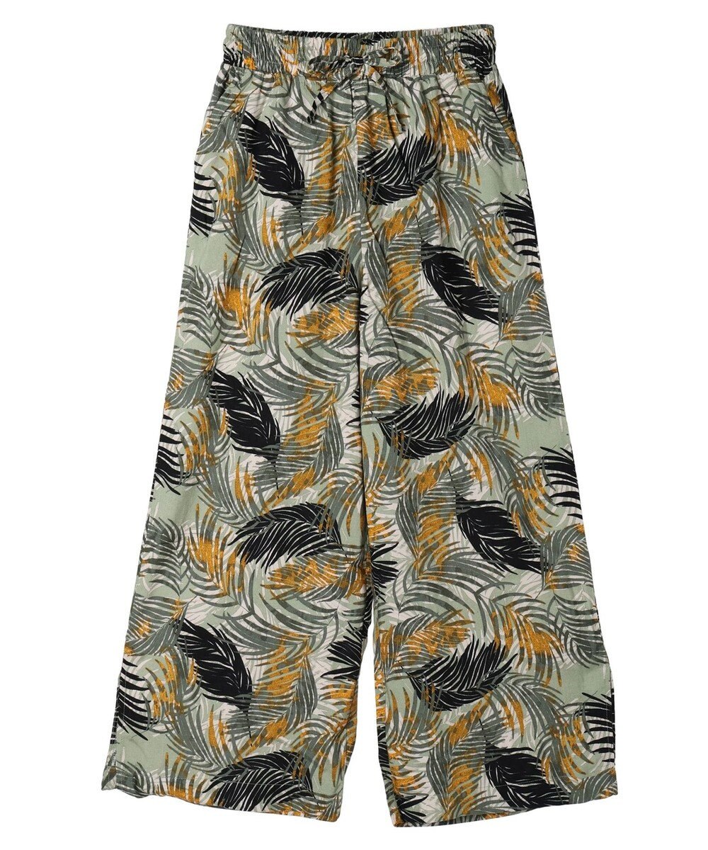 CRAFT STANDARD BOUTIQUE レーヨン柄プリントワイドパンツ 