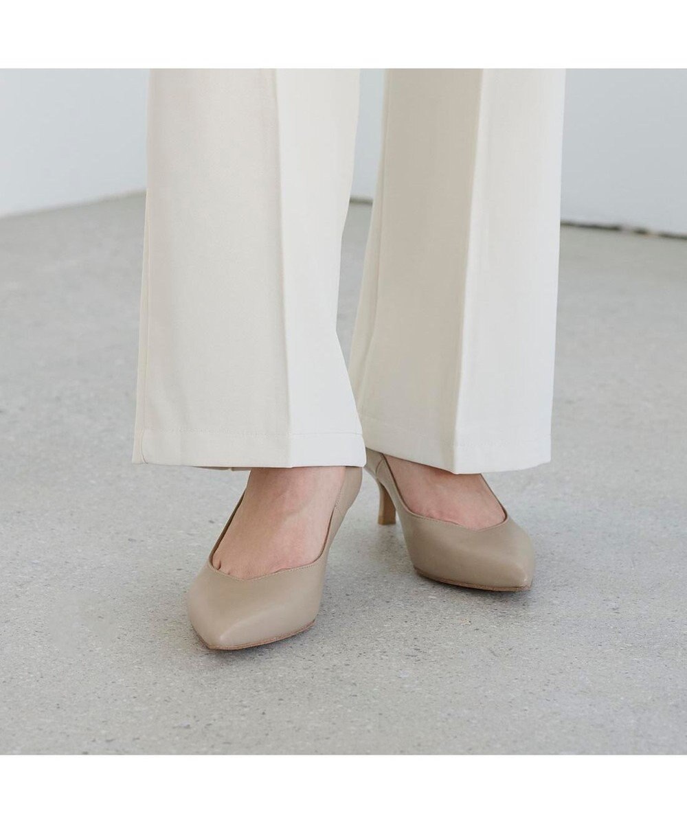 MODE ET JACOMO <MODE ET JACOMO>ポインテッドVカットプレーンパンプス 