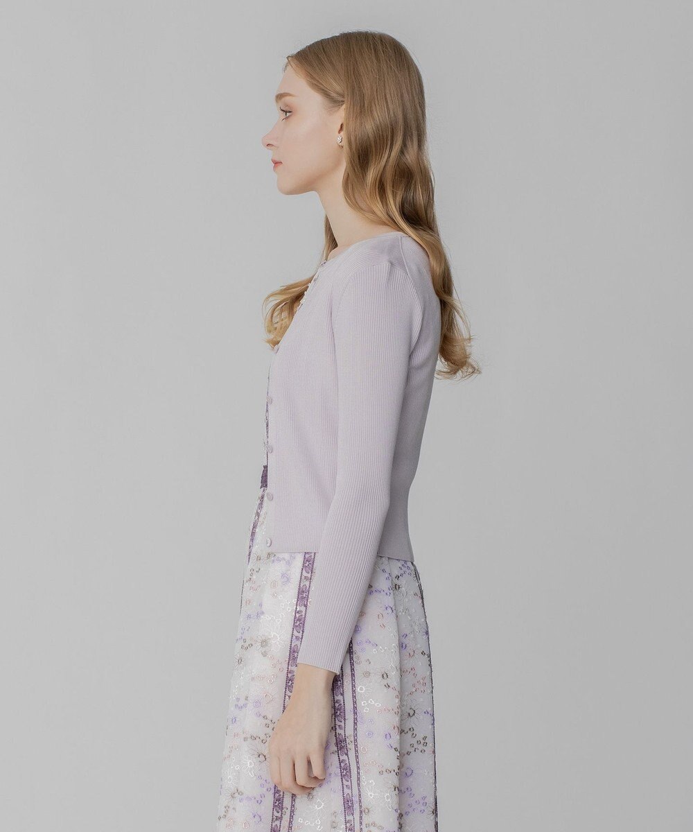 TOCCA 【洗える】SILK RIB CARDIGAN カーディガン 