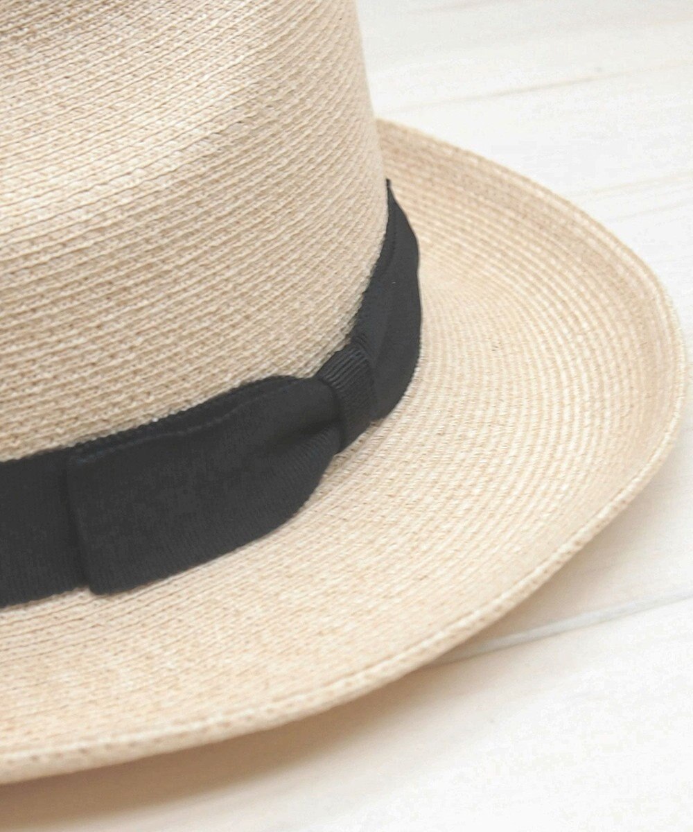 石田製帽 【UNISEX】 マニラ麻 中折れソフトハット 