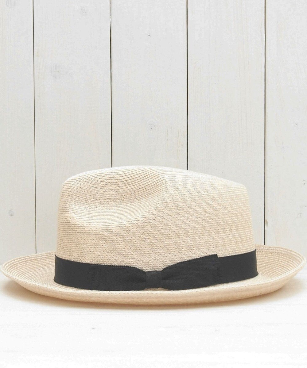 石田製帽 【UNISEX】 マニラ麻 中折れソフトハット 