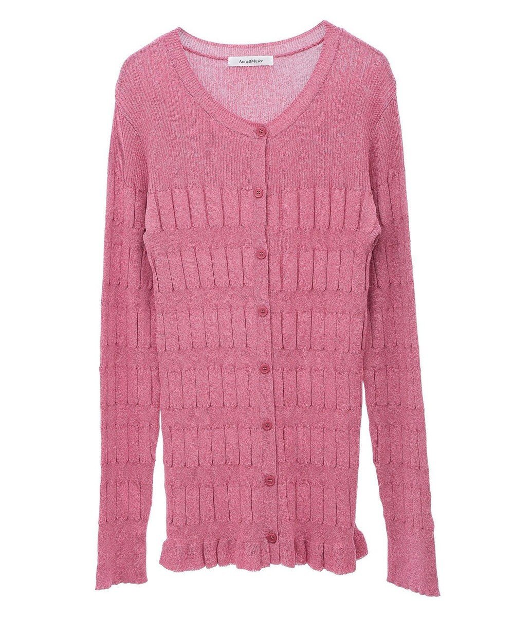 Green Parks プリーツニットカーディガン 