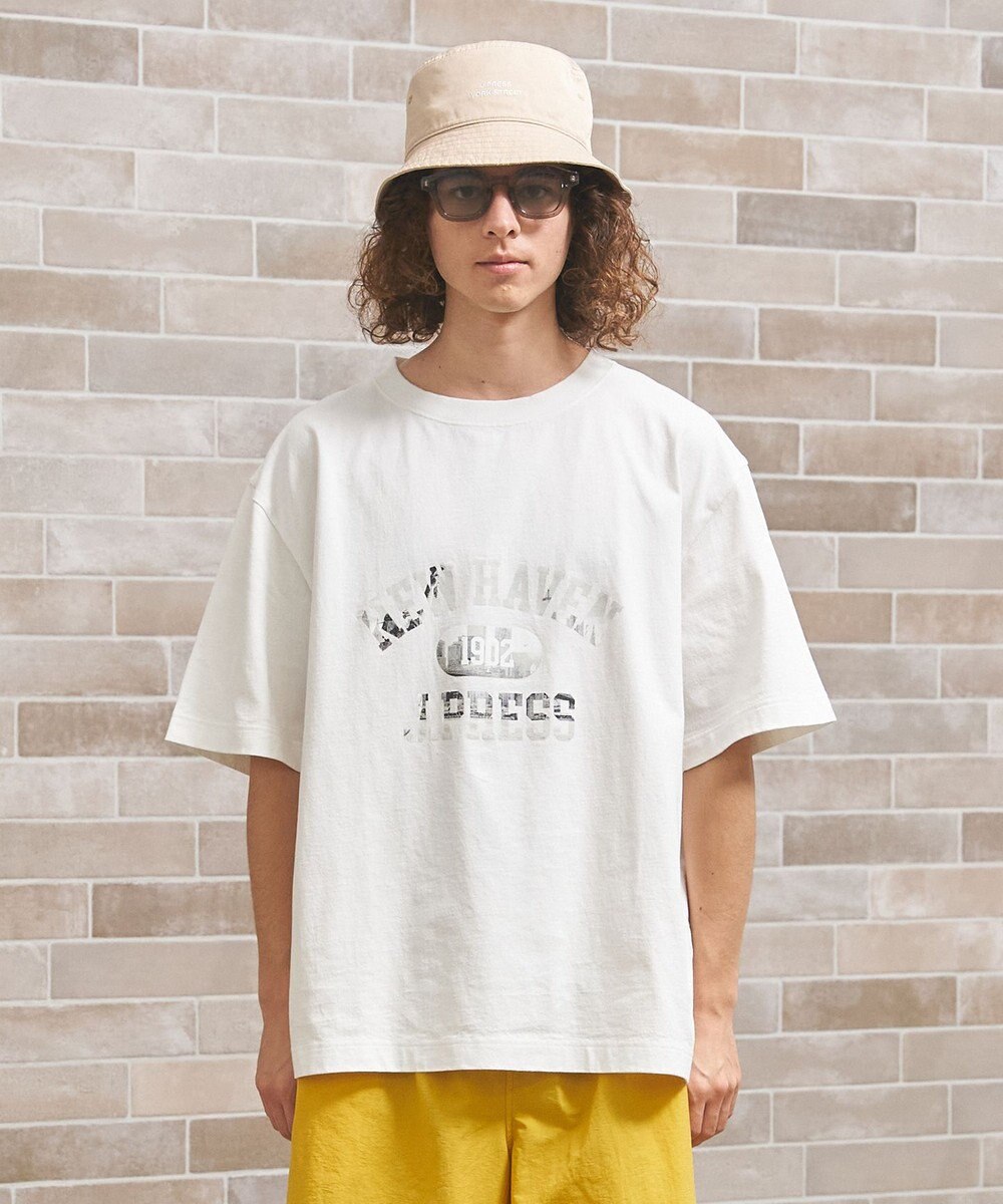 J.PRESS YORK STREET 【UNISEX】フォトプリント Tシャツ ”College Logo” 