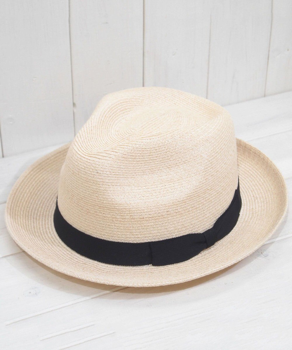 石田製帽 【UNISEX】 マニラ麻 中折れソフトハット 