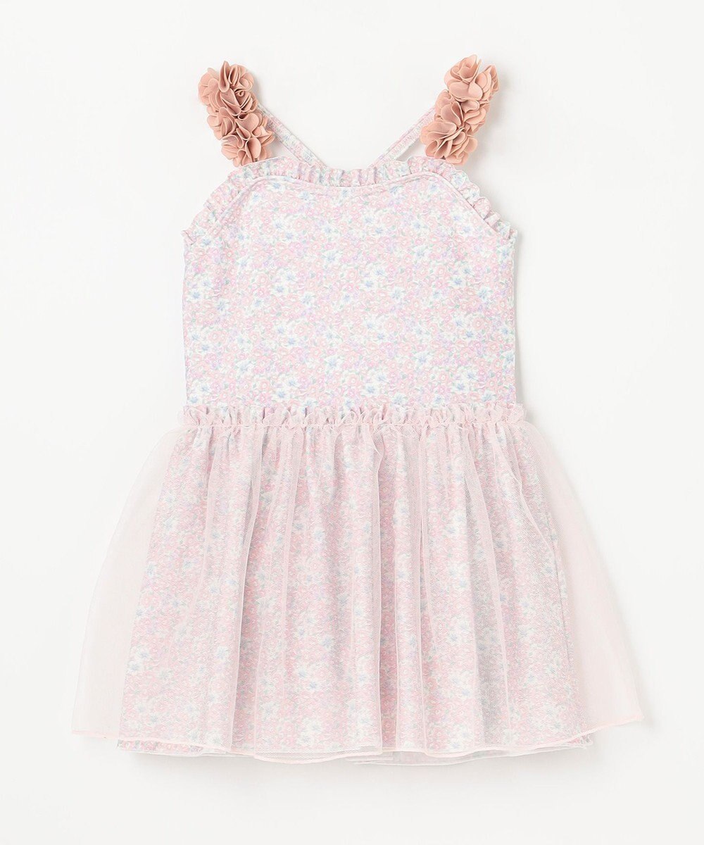 ANY KIDS 花柄チュールワンピース水着 