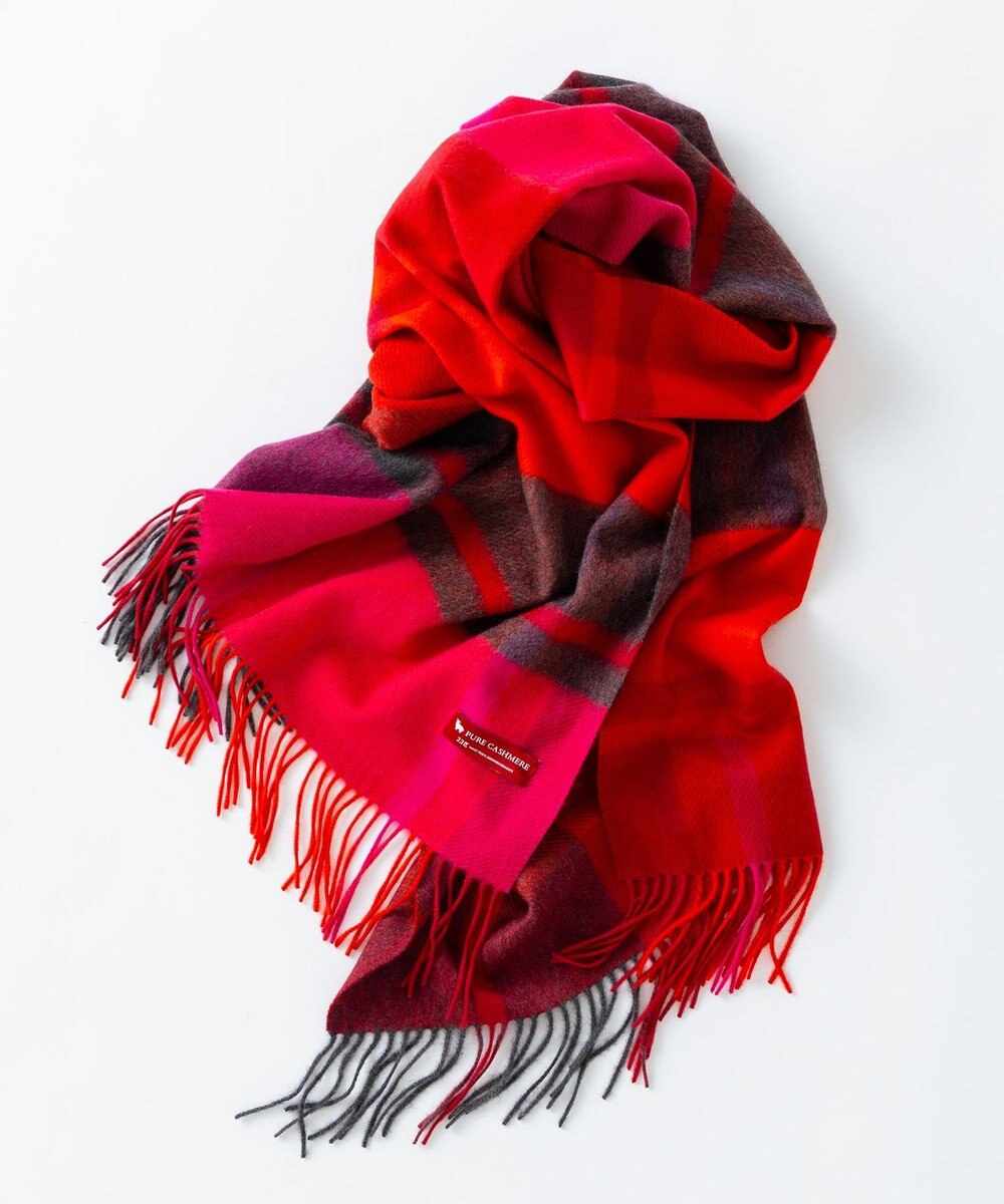 23区 【VERY掲載】カシミヤ チェック ストール 