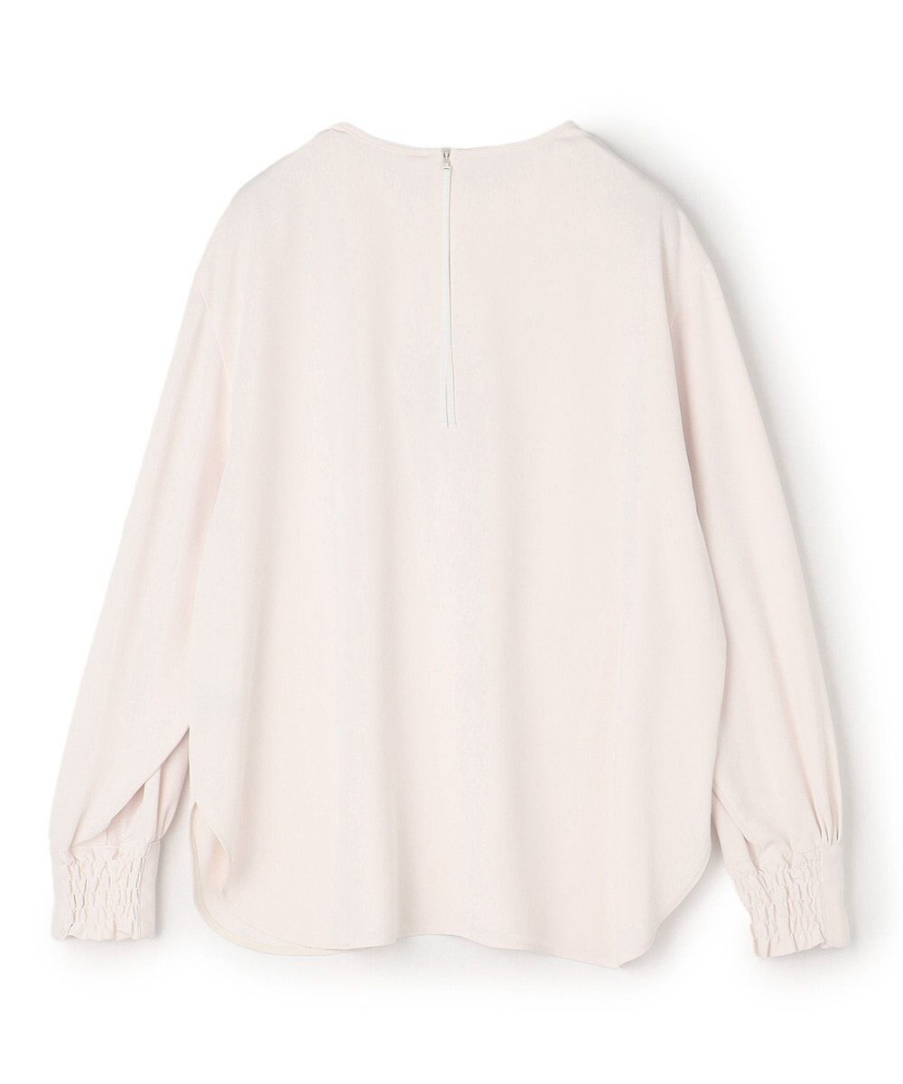 UNFILO ドレープサテンブラウス 