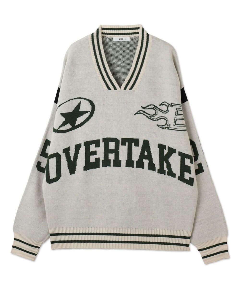 WEGO 【ユニセックス着用ITEM】ラインリブゲームロゴプルオーバー 