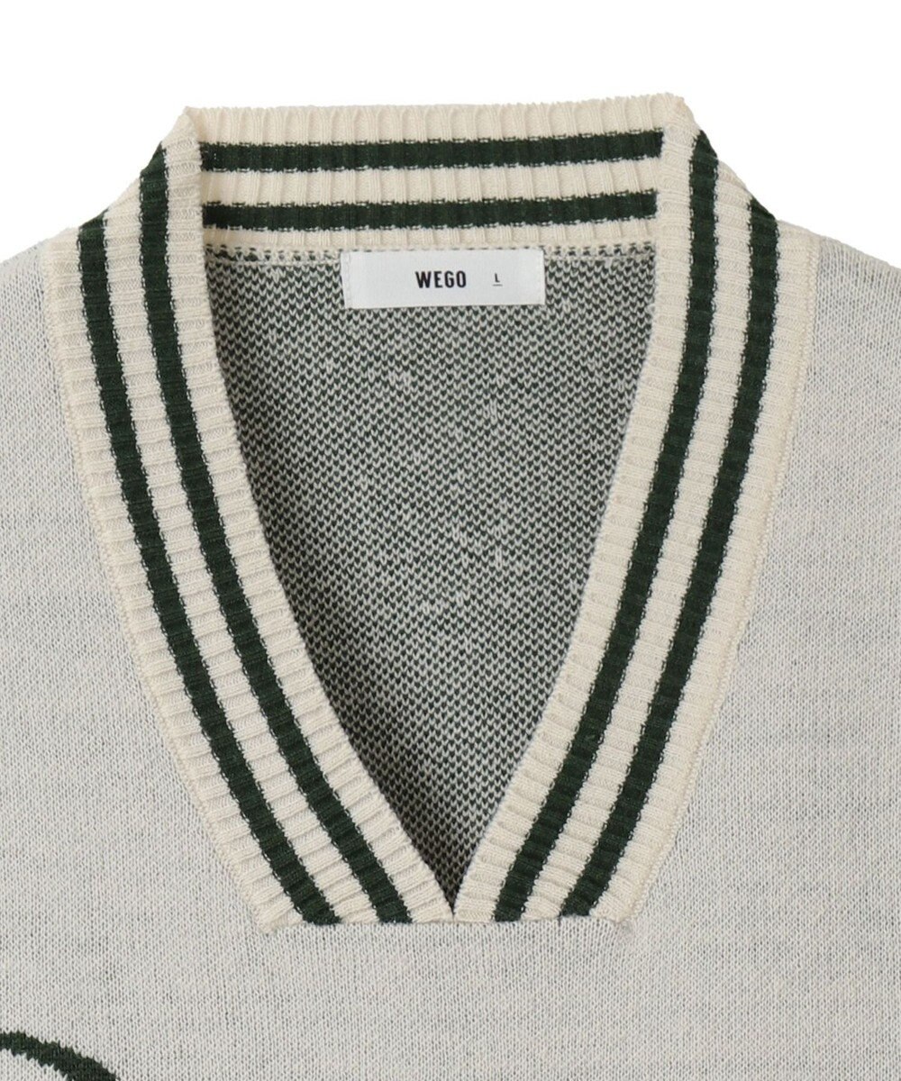 WEGO 【ユニセックス着用ITEM】ラインリブゲームロゴプルオーバー 