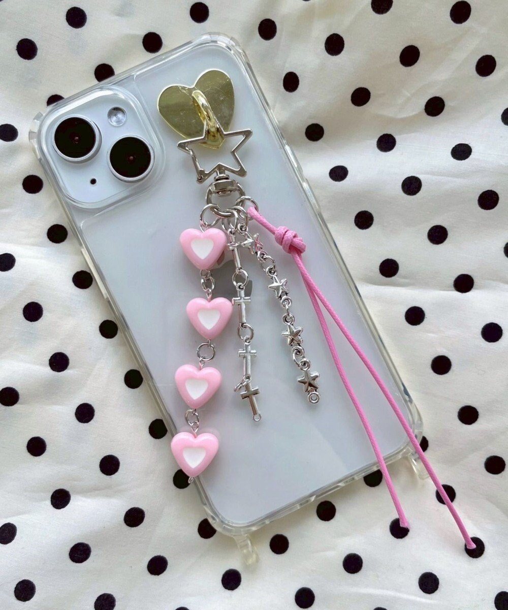 WEGO 4連カラーハートキーホルダー 