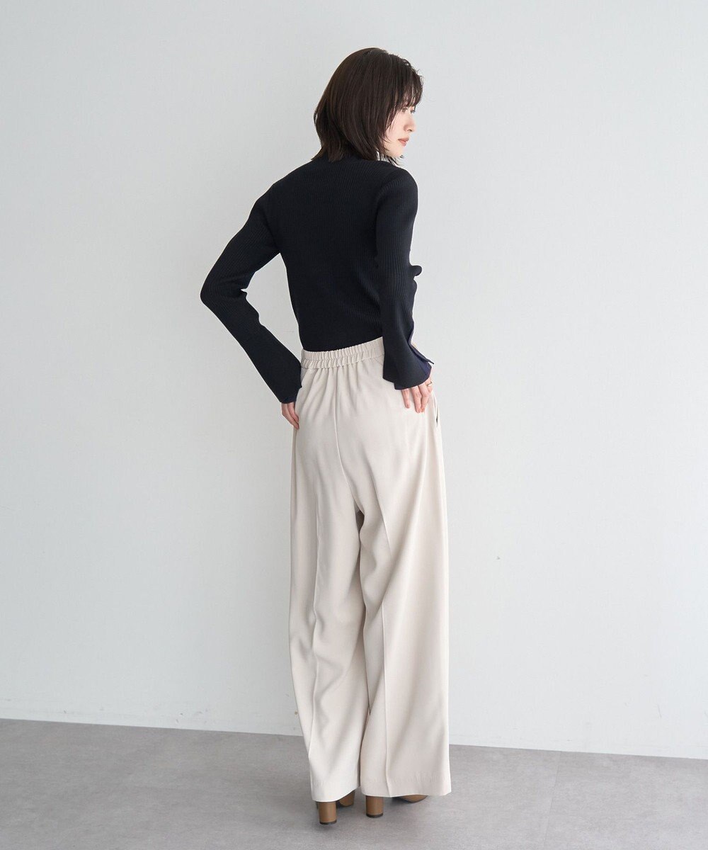 YECCA VECCA 金釦ワイドパンツ 