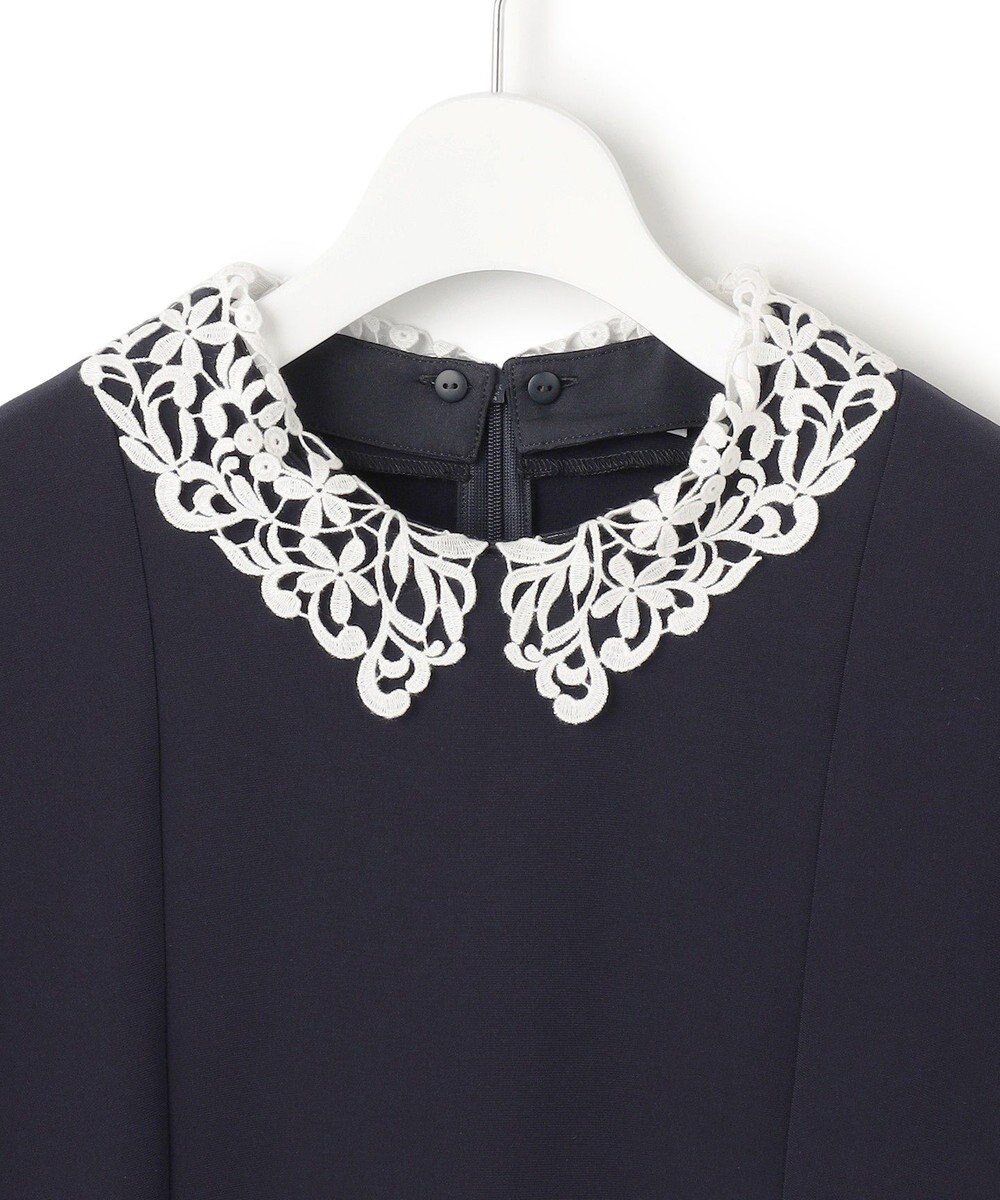 23区 【VERYコラボ】トリアセダブルジョーゼット レース襟 ブラウス 