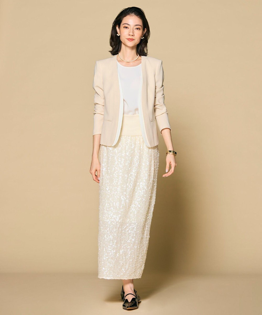 BEIGE， 【L-size】SHELBY / ハーフスリーブブラウス 