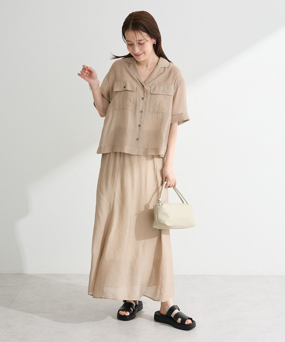 Green Parks ＳＥＴ２点　シャツスカートセットアップ 