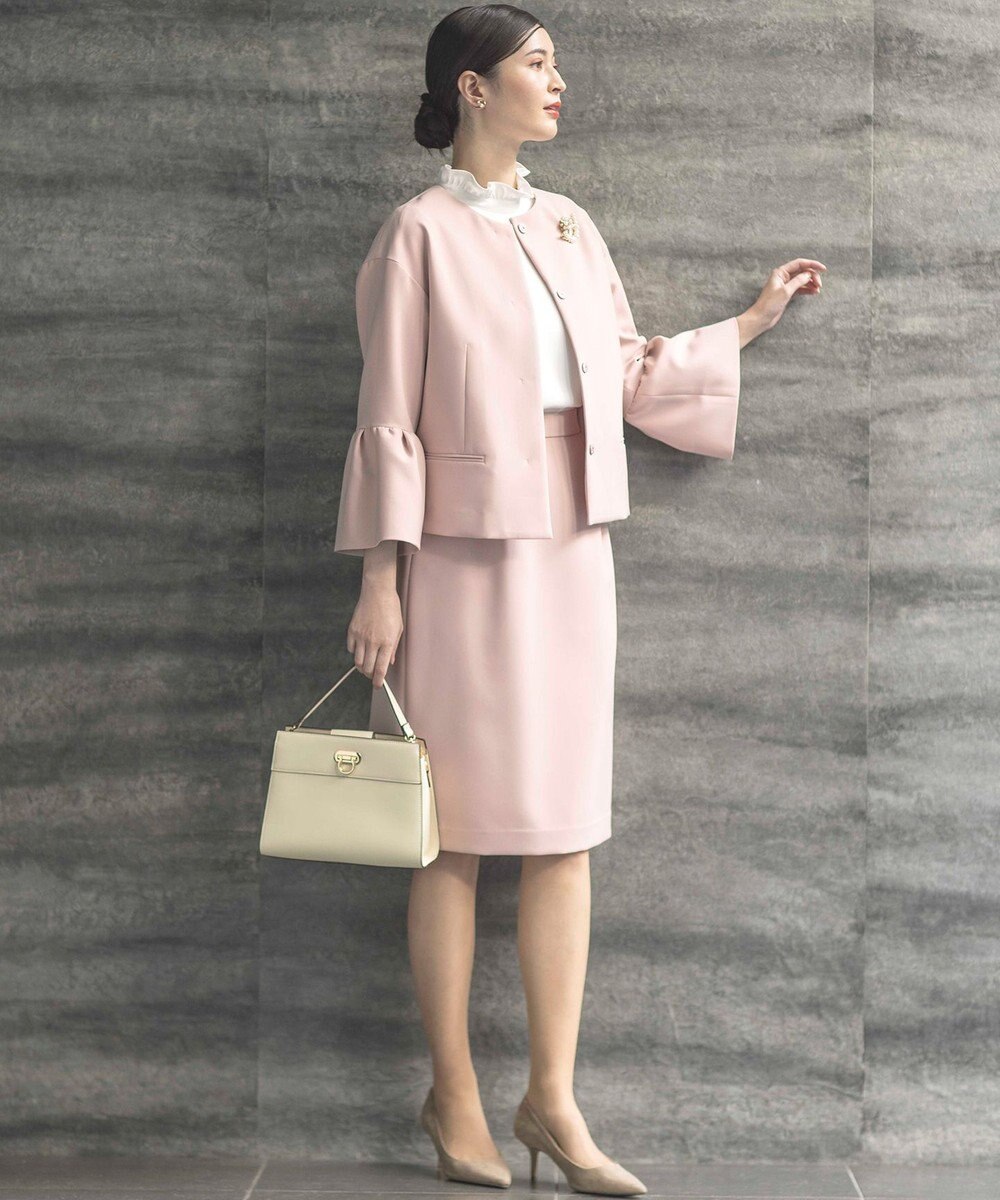 組曲 S 【KUMIKYOKU NAVY】コンフォータブルドレープ コクーンスカート 