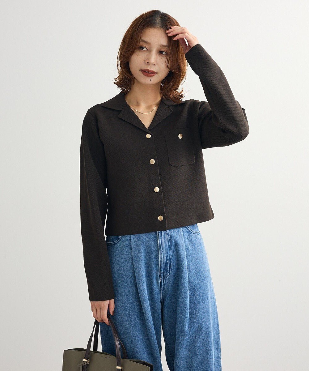 Green Parks ・ｓｗｉｎｇ　ｂｙ　ニット開襟カーディガン 