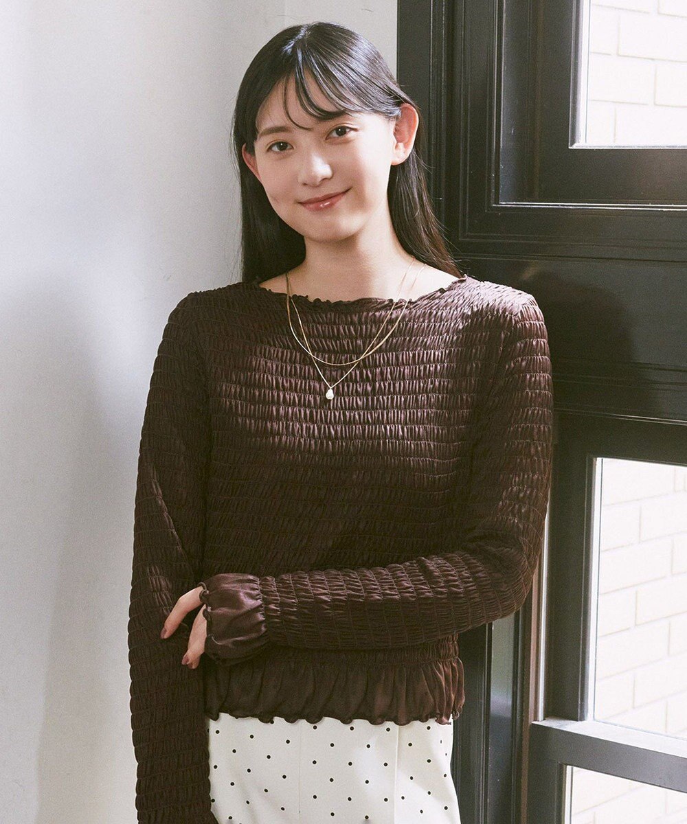 earth music&ecology シャーリングメロープルオーバー 