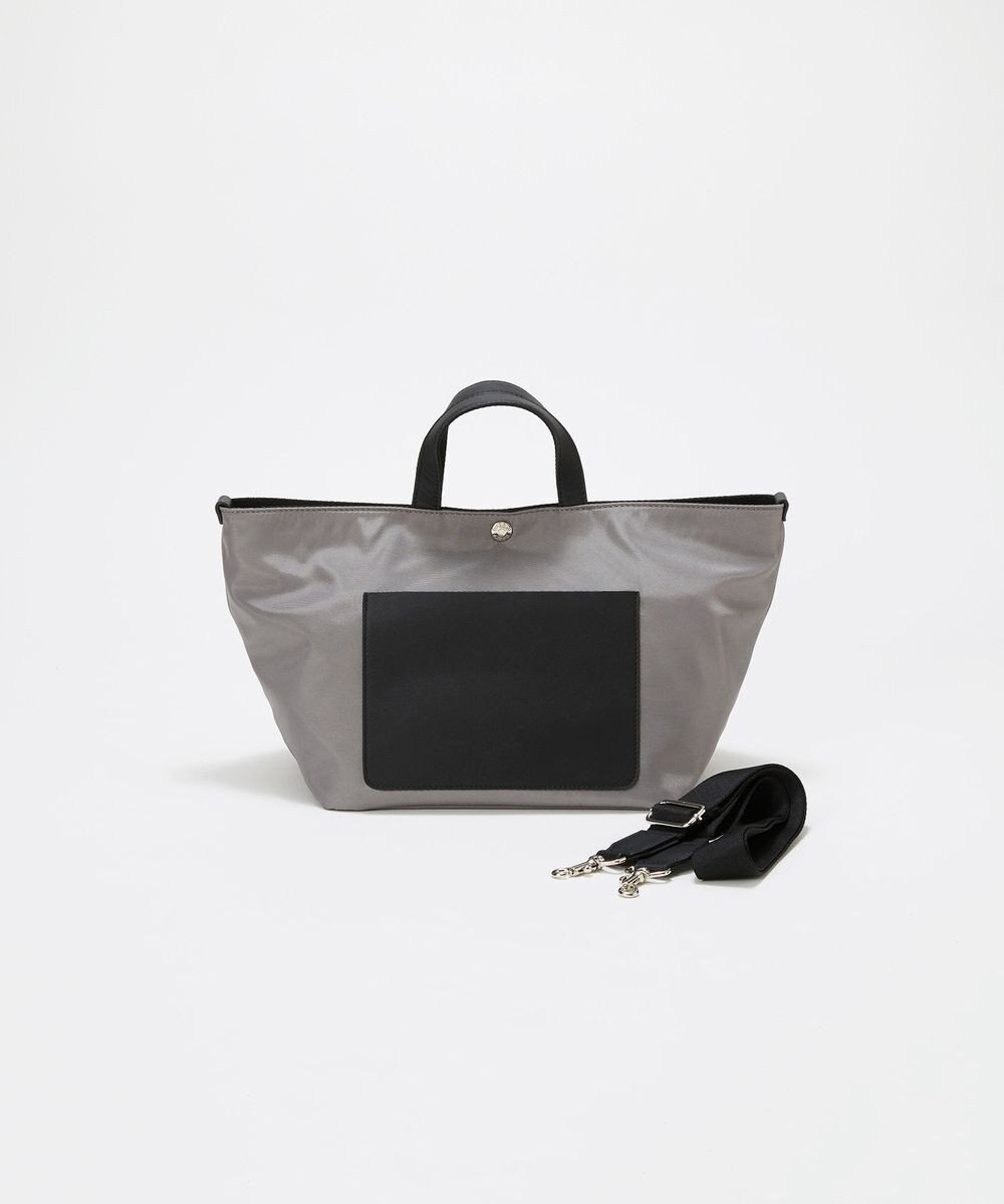TOPKAPI 【Breath TOPKAPI sis】【WEB限定】ナイロン レザーポケット ミニ トートバッグ ショルダー付き 軽量 / CALM カーム 