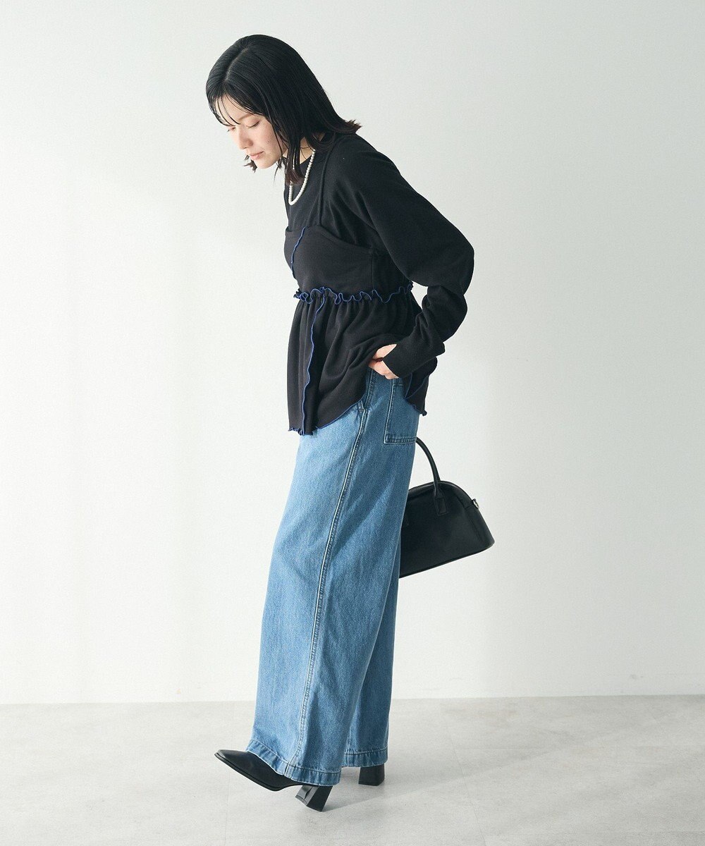 CRAFT STANDARD BOUTIQUE 配色メローキャミトップス 