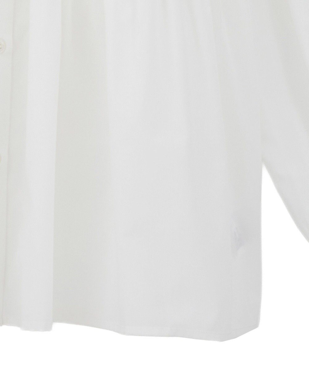 earth music&ecology 【コットン混】レース襟フレアヘムブラウス 