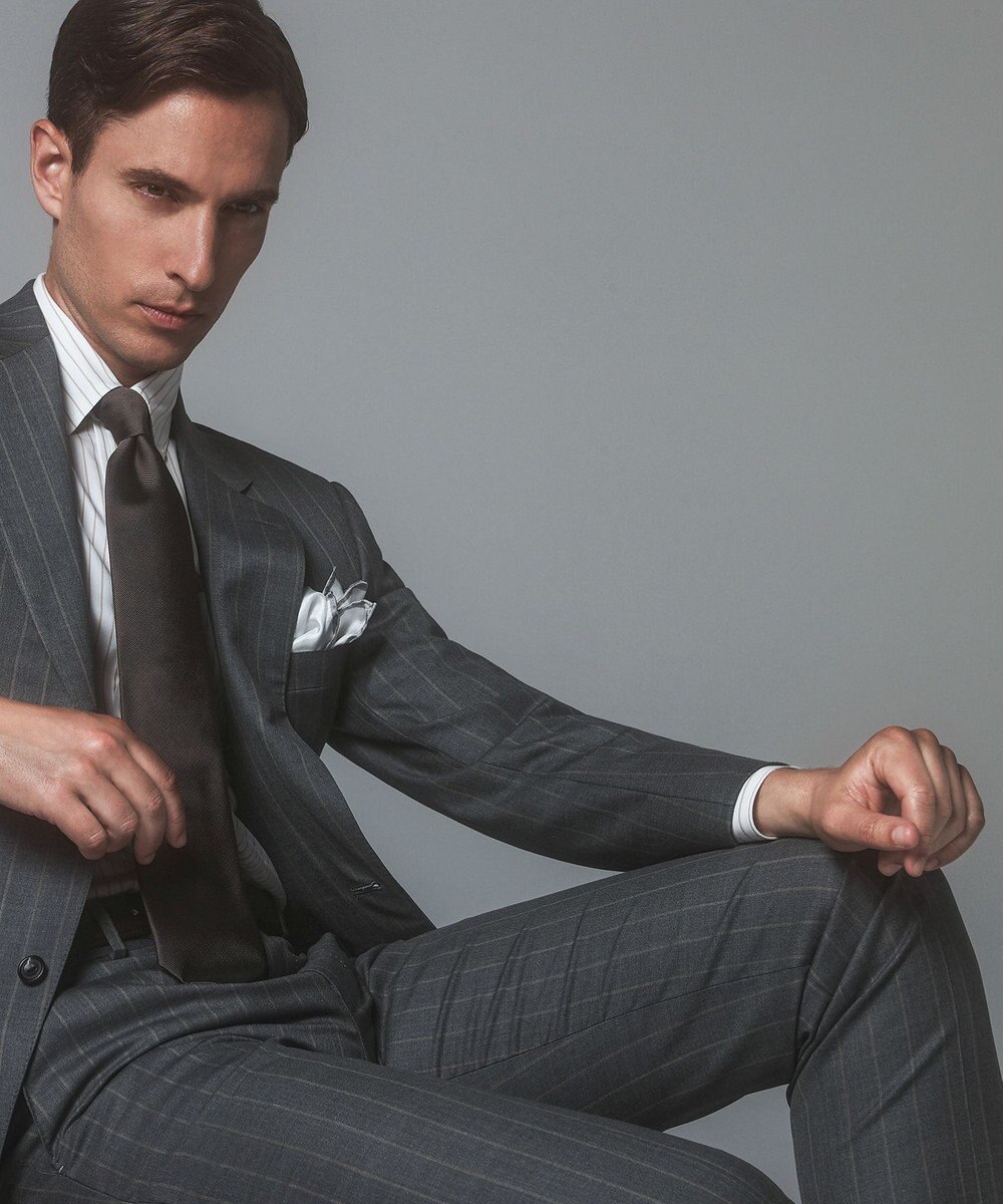 GOTAIRIKU 首にも巻ける【2WAY/日本製】シルク100% ポケットチーフ 