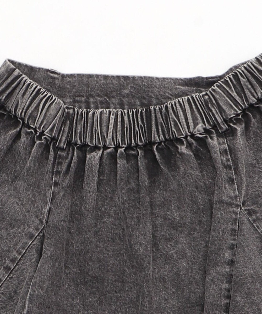 WEGO 【ウエストゴム】イレヘムデニムミニスカート 