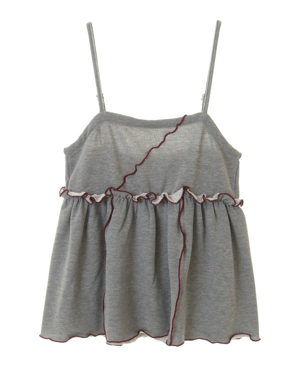 CRAFT STANDARD BOUTIQUE 配色メローキャミトップス 