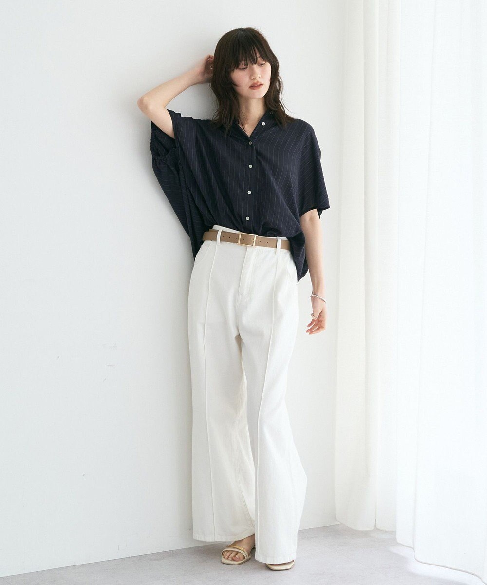 YECCA VECCA 【セットアップ可能】ストライプ柄シャツ 