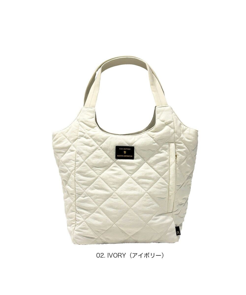 ROOTOTE 3674【仕切り+自立+撥水】LT.ラウンド.パルーティ.キルト-D 