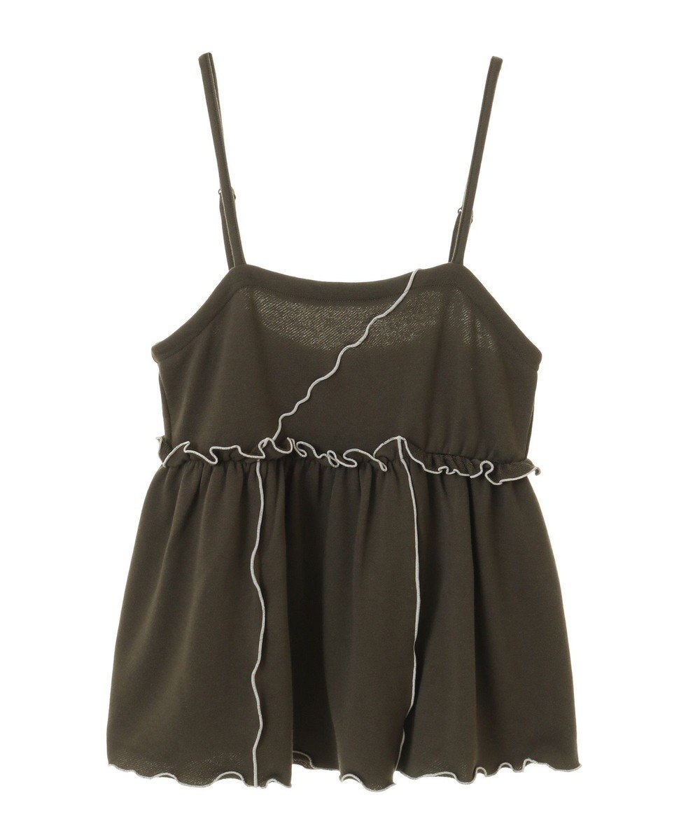 CRAFT STANDARD BOUTIQUE 配色メローキャミトップス 