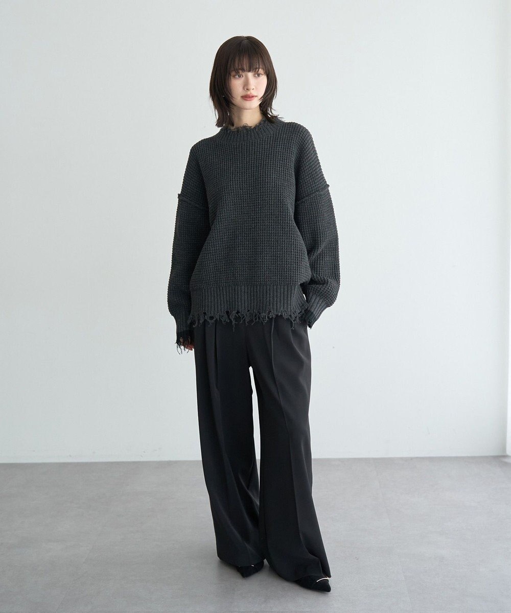 YECCA VECCA 金釦ワイドパンツ 