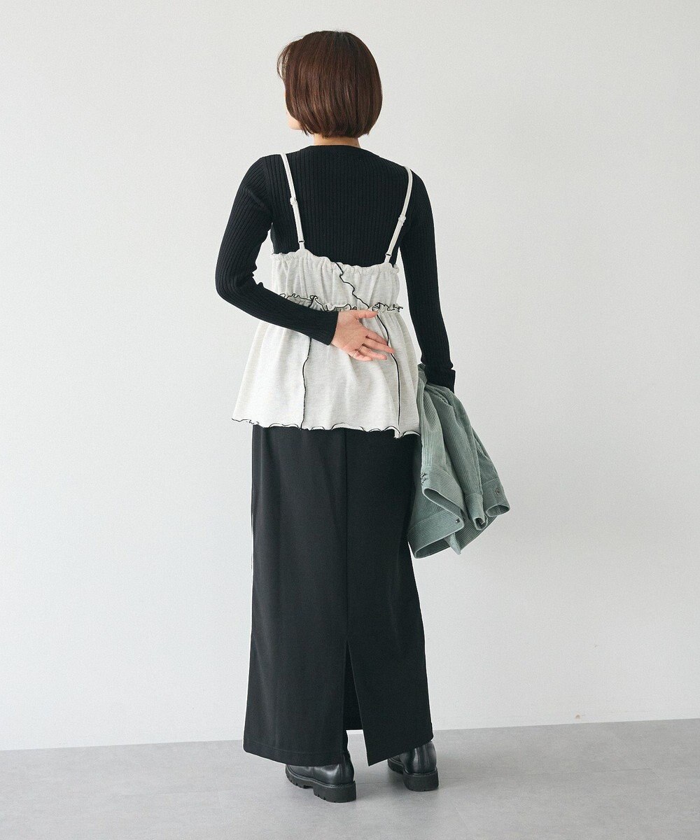 CRAFT STANDARD BOUTIQUE 配色メローキャミトップス 