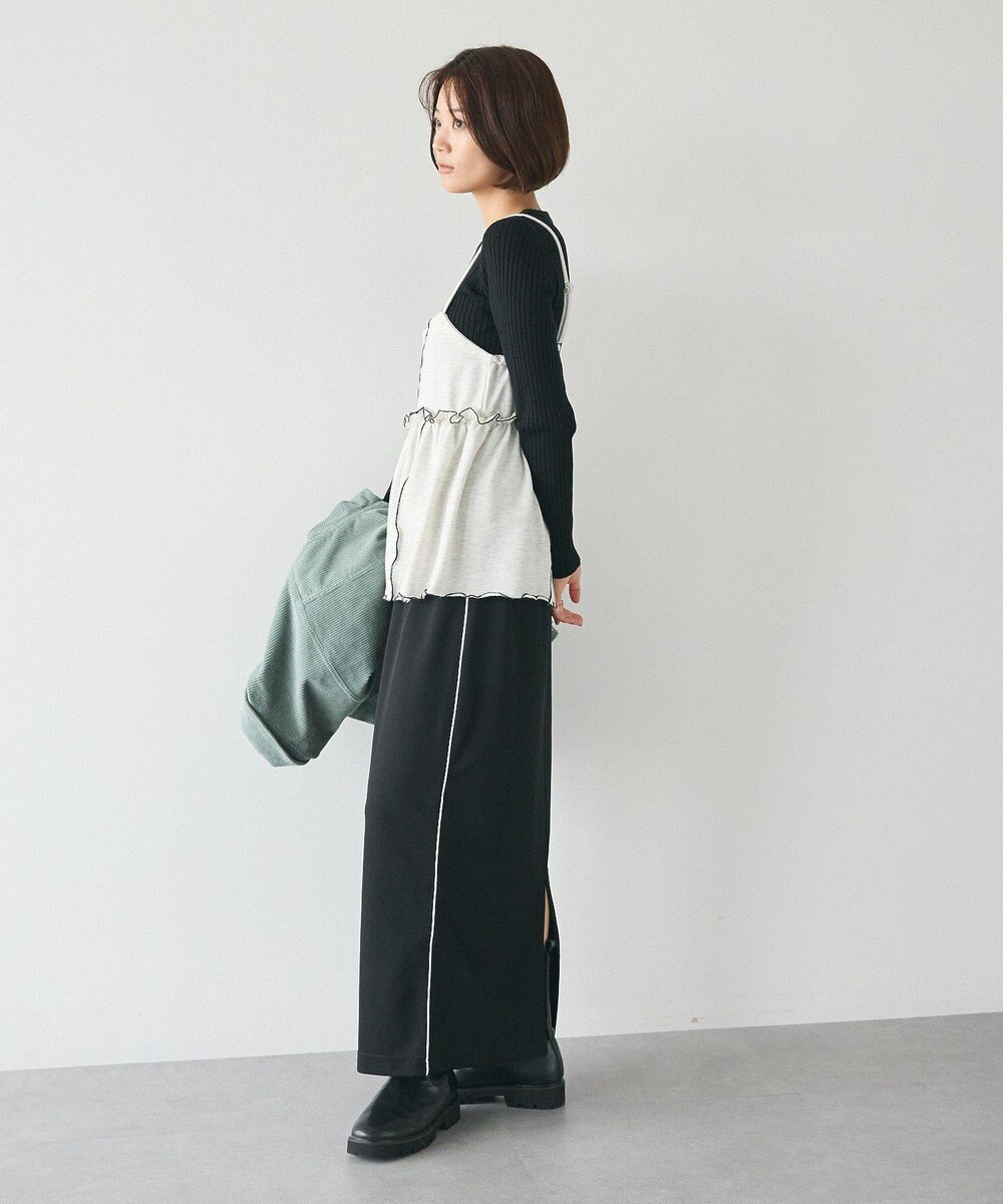 CRAFT STANDARD BOUTIQUE 配色メローキャミトップス 