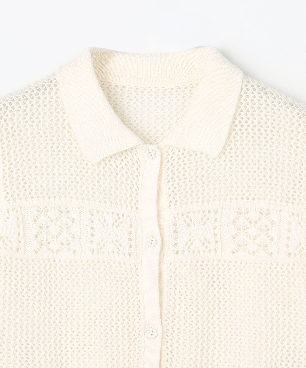 組曲 KIDS 【S-Lサイズ】クロッシェライク　カーディガン 