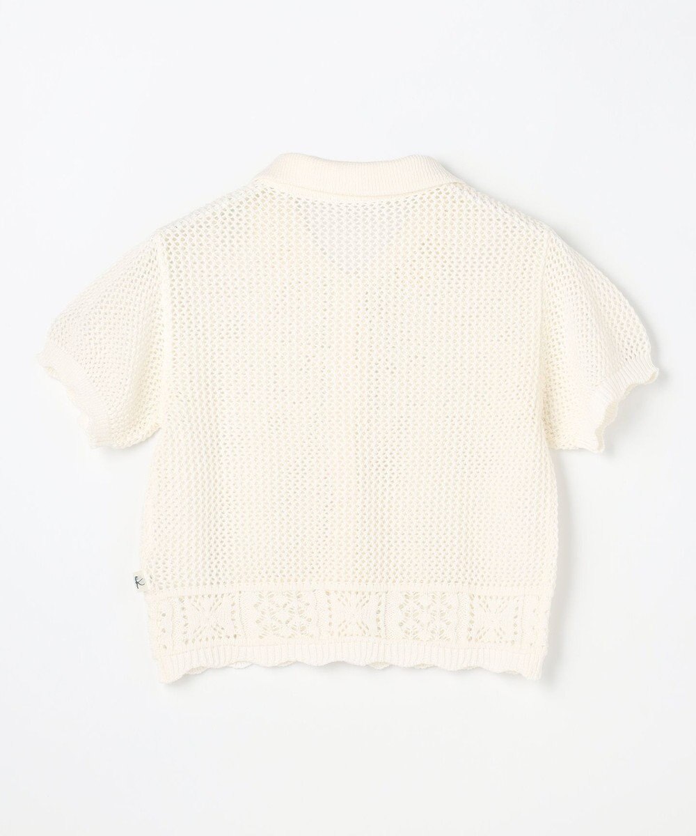 組曲 KIDS 【S-Lサイズ】クロッシェライク　カーディガン 