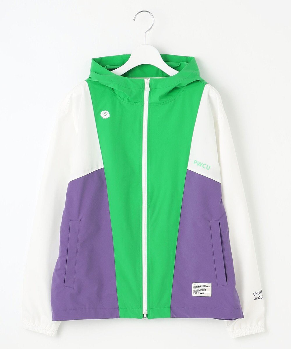 PW CIRCULUS 【撥水加工/ストレッチ】【WOMEN】カラーブロッキング ブルゾン ゴルフウェア レディース 
